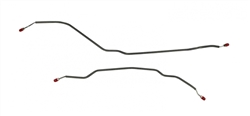 1964 - 1967 Chevelle Brake Lines (rear axle, stainless steel), Pair