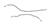 1964 - 1967 Chevelle Brake Lines (rear axle, steel), Pair