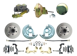 Image of 1964 - 1972 Chevelle Front Disc Brake Conversion Kit with 9 inch Delco Stamped Power Booster