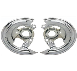 1969 - 1972 Chevelle Front Disc Brake Backing Plates, Zinc Plated with GM Part Numbers, Pair
