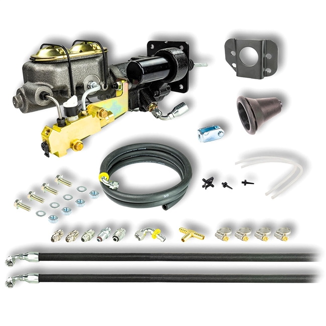Photo of a 1966 - 1972 Chevelle & Nova Hydraulic Brake Assist Hydro-Boost, Master Cylinder, Combination Valve Kit, Disc / Drum