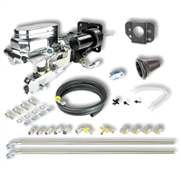 Photo of a 1966 - 1972 Chevelle & Nova Hydraulic Brake Assist Hydro-Boost, Chrome Aluminum Master Cylinder, Combination Valve Kit, Disc / Drum