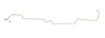 1971 - 1973 Nova FRONT TO REAR Brake Line, POWER DRUM, OE Stainless Steel One Piece