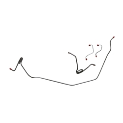 1971 - 1974 Nova Front Brake Lines Set, Power Disc, 4 piece kit OE Style Steel