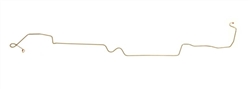 1972 - 1973 Nova FRONT TO REAR Brake Line, POWER DISC, OE Steel