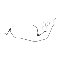 1971 - 1974 Nova Front Brake Lines Set, Power Disc, 4 piece kit Stainless Steel