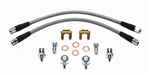 â€‹ Wilwood 7/16-20" Banjo Brake Flex Hoses Kit Flexline, Stainless Steel Braided
