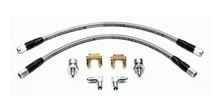 1966 - 1972 Chevelle and 1968 - 1972 Nova Wilwood Stainless Steel Braided Front Brake Hose Flexline Kit