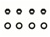 Chevelle / Nova Brake Booster Nut and Washer Set, Booster to Firewall Mounting