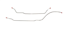 1968 Nova Rear End Axle Brake Lines Set for Mono-Leaf Spring Cars