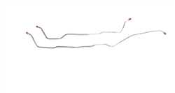 1968 Nova Rear End Axle Brake Lines Set, for Multi Leaf Spring Cars