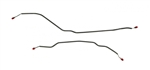 1969 - 1973 Nova Rear End Axle Brake Lines Pair, OE Style Steel