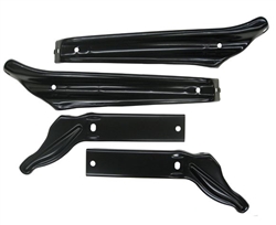 1966 Chevelle Bumper Brackets, Front, 4 Piece Set