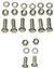 1966 Chevelle Rear Bumper Bracket Mounting Kit, 24 Pcs