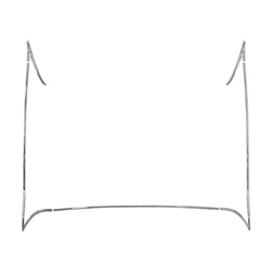 1968 - 1969 Chevelle Vinyl Top Chrome Trim Mouldings, 7 Piece Set