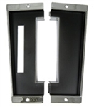 1968 - 1974 Console Shift Plate, Automatic Transmission, Chrome Plated with Bonded Matte Black Insert, 2 Pieces