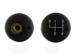 Shifter Knob Ball, Black 4 Speed, 3/8 Inch Coarse Thread