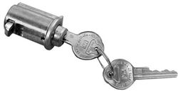 1966 - 1967 Chevelle Console Lock Cylinder, GM Pear Head Style Keys