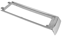 1966 - 1967 Chevelle Console Upper Rear Chrome Section