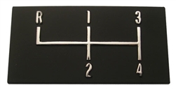 1968-1972 Chevelle Console 4 Speed Pattern Plate