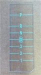 1968 - 1970 Chevelle Overdrive Console Shift Indicator Lens, TH700-R4, TH200-4R, 4L60