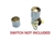 Custom Polished Chrome Floor Mounted Headlight Dimmer Switch Cover, Choose Black or Chrome Top