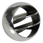 1966 - 1969 Chevelle Dash Astro Air Chrome Vent Ball with Black Detailing
