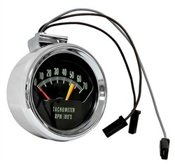 1966 Chevelle Tachometer, Knee Knocker, 5600 Red Line