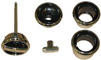 1968 Chevelle Dash Knob and Bezel Set, 5 Pieces