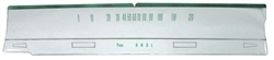 1966 - 1967 Chevelle Powerglide Speedometer Dash Lens, Column Shift