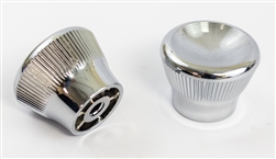 1967 - 1972 Chevelle or Nova Kick Panel Air Vent Pull Knobs, Chrome Pair