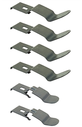 1970 - 1972 Chevelle Dash Pad Mounting Clip Set, 6 Pieces