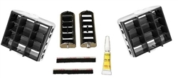 1971 - 1972 Chevelle Dash Air Conditioning Vent Rebuild Set for Center and Both Sides
