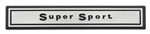 1967 Chevelle Dash Emblem, "Super Sport"