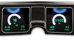 1968 Chevelle Dash Instrument Cluster Gauges System, Digital LED, Speedometer, Tachometer, Oil Pressure, Water Temp, Voltmeter, Fuel