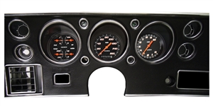 1970 - 1972 SS Chevelle Velocity Series Black Gauge Package