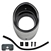1968 Chevelle Black Dash Air Vent Bezel Housing Kit with Retainer and Seal, LH