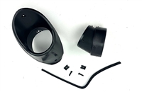 1968 - 1969 Chevelle Black Dash Air Vent Bezel Housing Kit with Elbow, Retainers and Seal, RH
