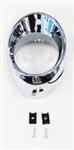 1966 - 1967 Chevelle Dash Air Vent Bezel, Chrome, LH
