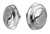 1967 Chevelle Outer Radio Knobs, Pair