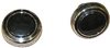 1969 - 1970 Chevelle Radio Knobs Set, Volume and Tuner, Black and Chrome, Pair