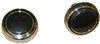 1969 - 1970 Nova Radio Knobs Set, Volume and Tuner, Black and Chrome, Pair