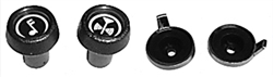 1971 - 1978 Stereo Radio Knobs Set, 4 Pieces