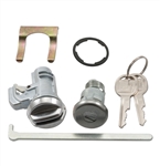 1970 - 1972 Chevelle Glove Box and Trunk Lock Cylinders with GM Round Headed Keys, Kit