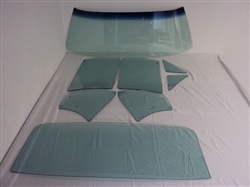 1966 - 1967 Chevelle Glass Kit, Coupe, Tinted, Complete