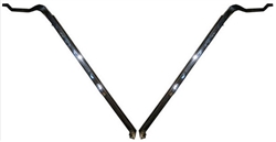 1966 - 1967 Chevelle Door Vent Window Frame Chrome Pillars for 2 Door Hardtop or Convertible, Pair