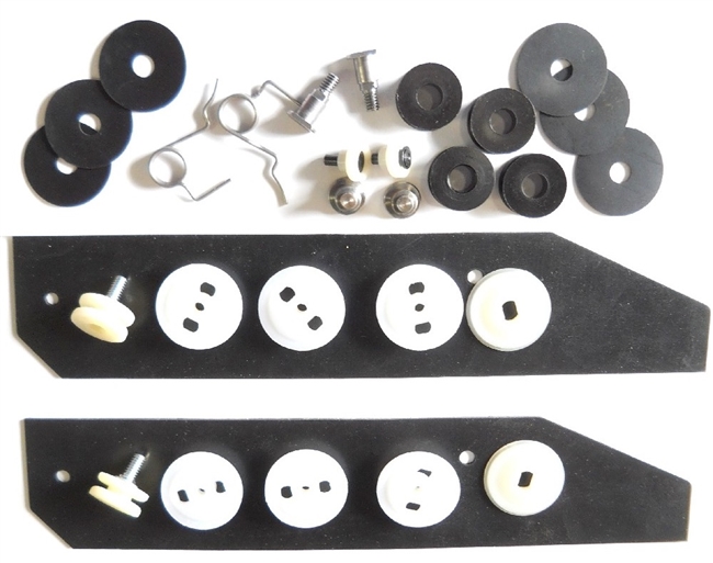 Image of a 1968 - 1972 Chevelle Quarter Window Roller and Hardware Rebuild Kit