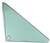 1966 - 1967 Chevelle Vent Window Glass, RH, Green Tint, 2 Door Hardtop or Convertible