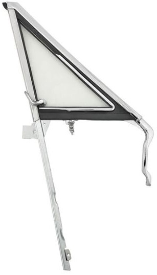1966 - 1967 Chevelle Vent Wing Window Assembly, Clear Glass, Right Hand