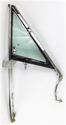 1966 - 1967 Chevelle Vent Wing Window Assembly, Tinted Glass, Right Hand